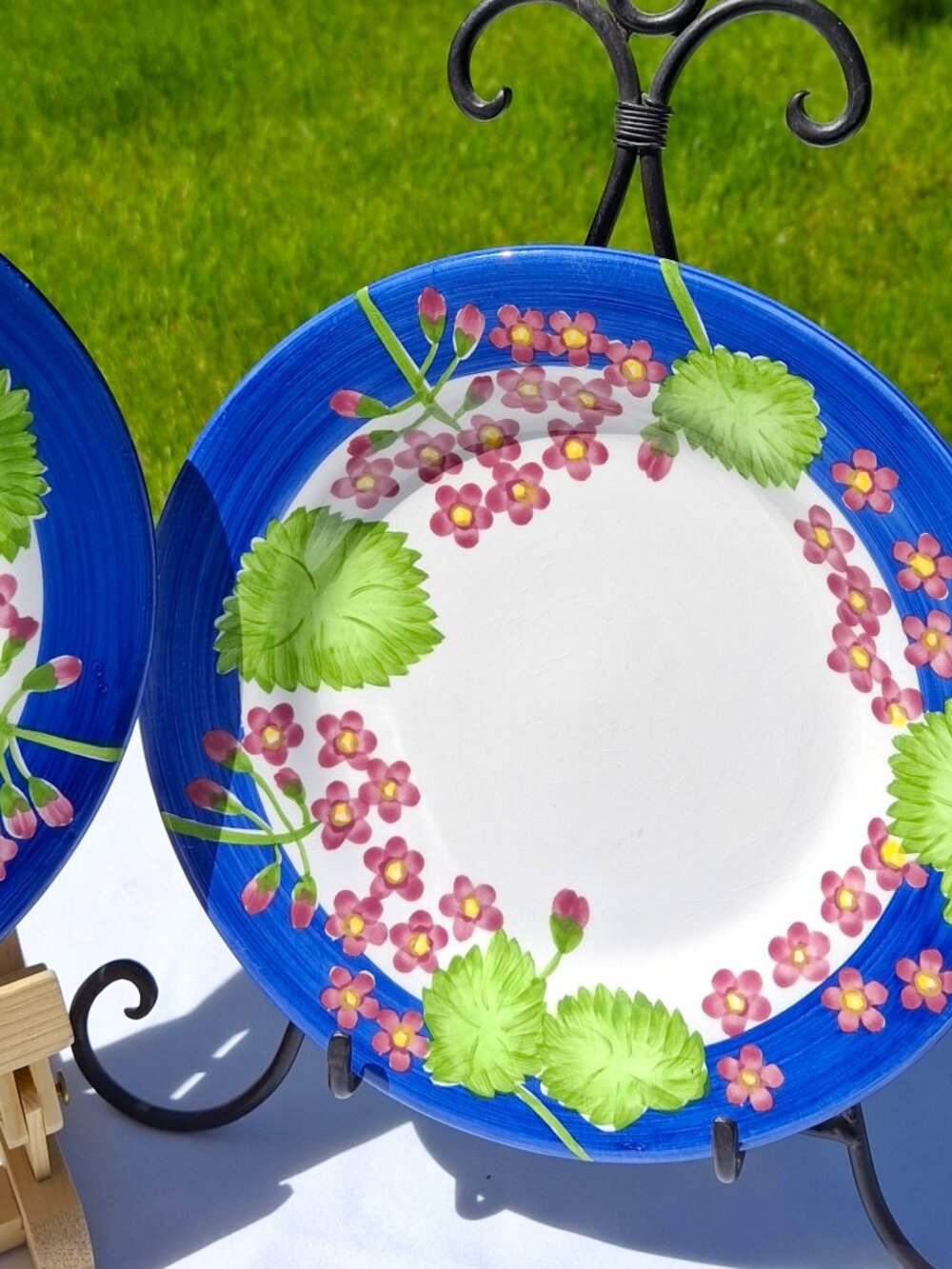 Vintage Studio Nova 2 Salad Plates Spring Glow Pattern